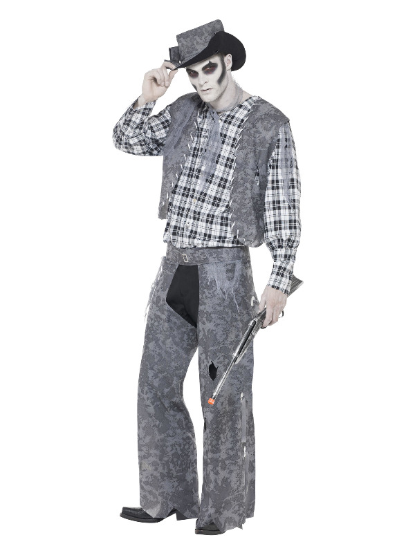 Ghost Town Cowboy Costume, Grey