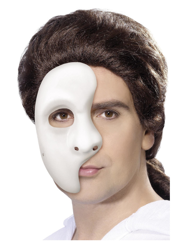 Phantom Mask, White, 1/2 Mask