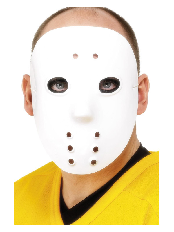 Hockey Mask, White, PVC