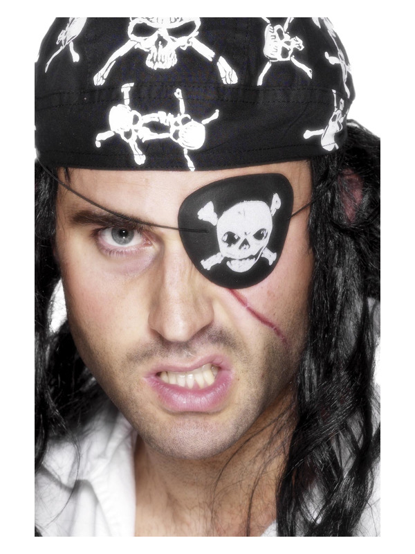 Pirate Eyepatch, with Skull and Crossbones