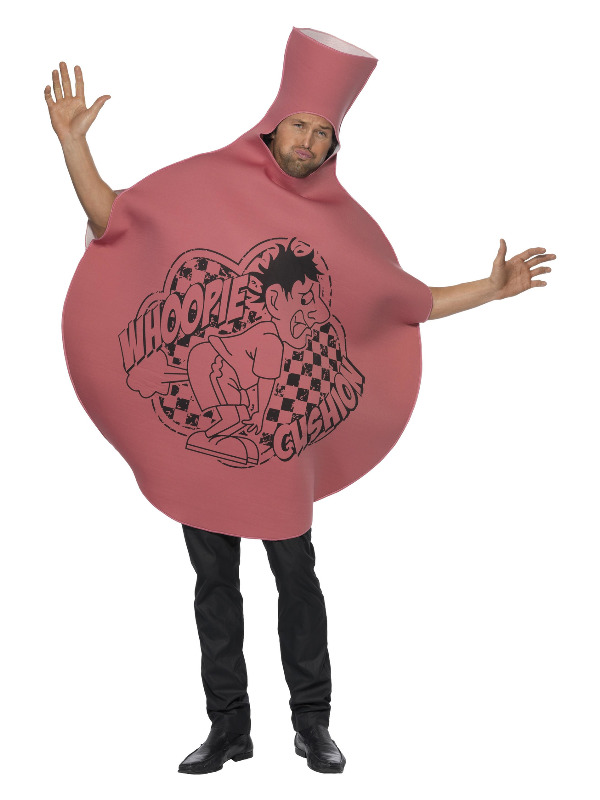 Whoopie Cushion Costume, Pink, with Foam Tunic