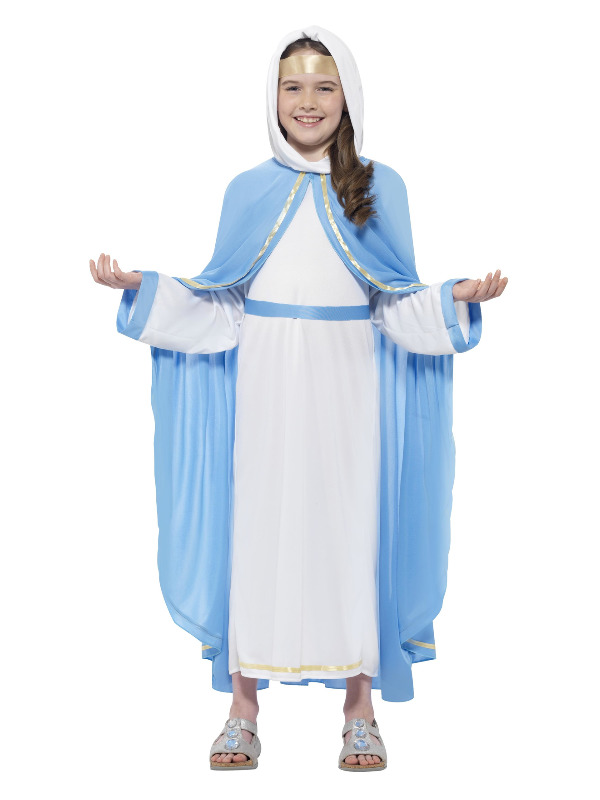 Nativity Mary Costume, Blue & White