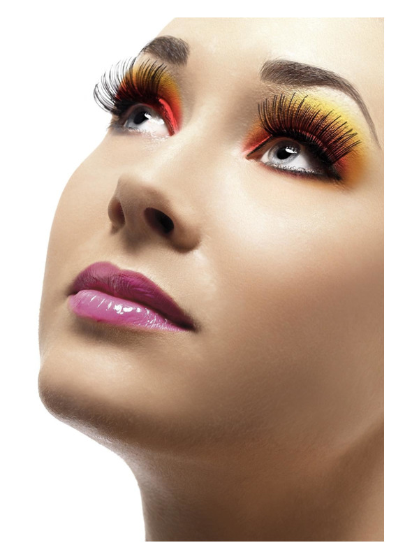 Eyelashes, Black, Contains Glue