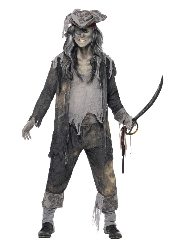 Ghost Ship Ghoul Costume, Grey