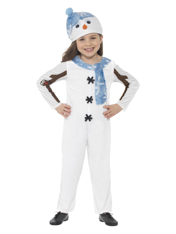 Snowman Toddler Costume, White