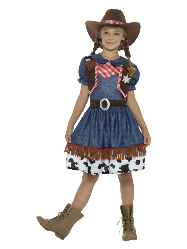 Texan Cowgirl Costume, Blue