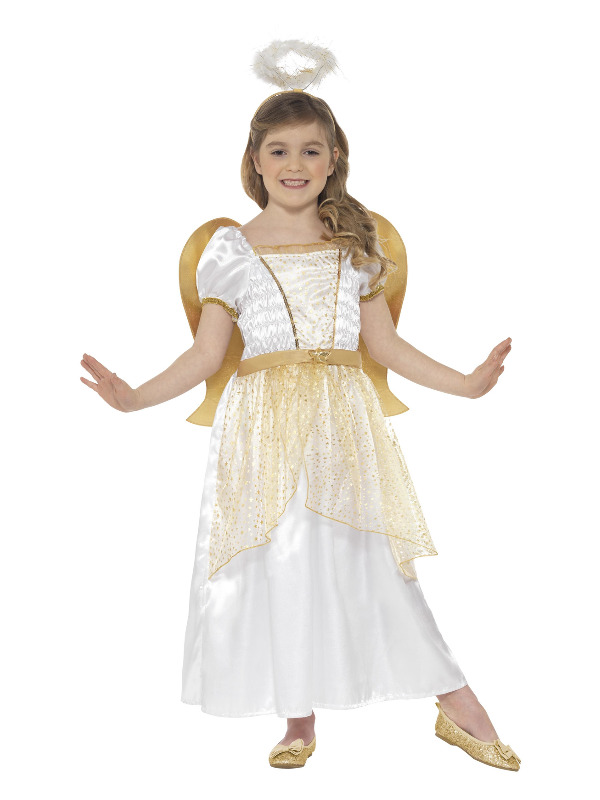 Angel Princess Costume, White & Gold