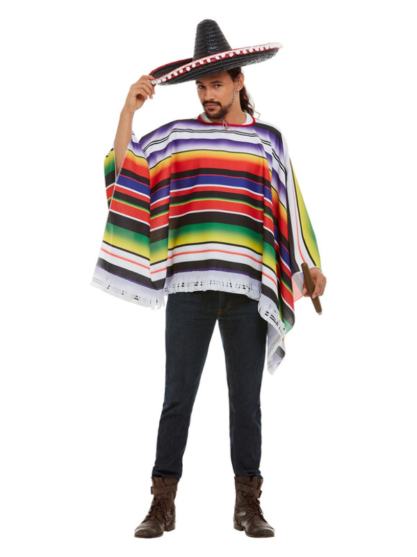 Poncho, Multi-Coloured