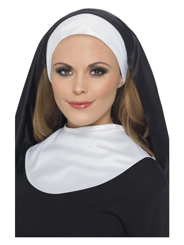 Nun's Kit, Black & White, with Headpiece and Collar