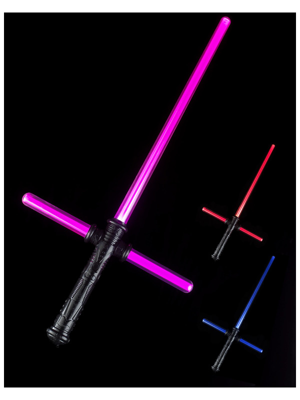 Light Up Cross Sword, Multi-Coloured, Motion Activated, 71cm/28in