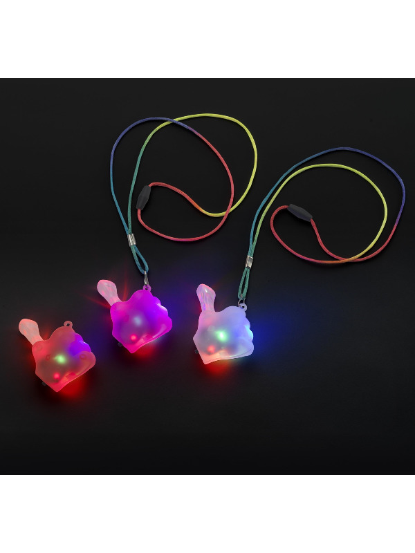 Thumb Flashing Necklace, Assorted Colours, Light Up