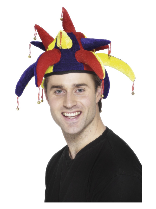 Jester Hat, Multi-Coloured, with Bells