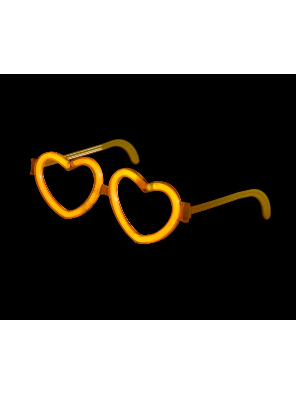 Glow Heart Glasses, Assorted Colours