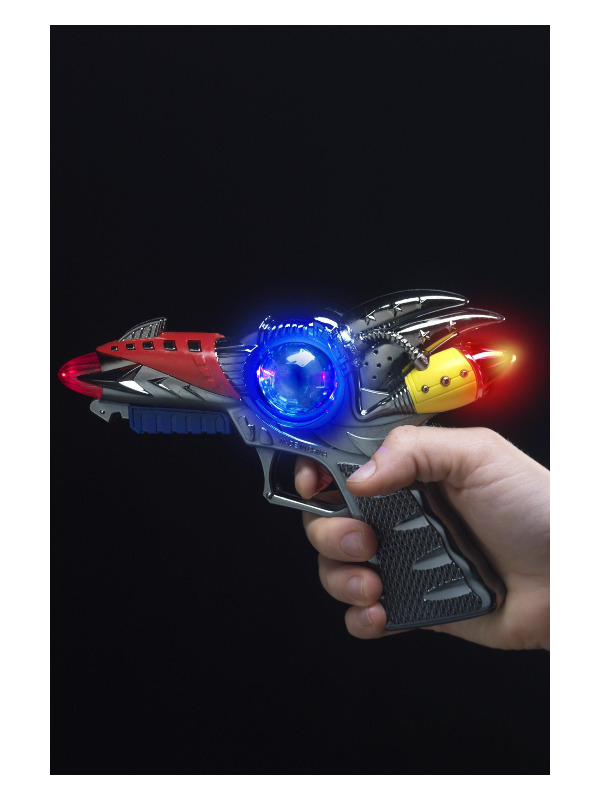 Light Up Supersonic Ray Gun, Assorted, 16cm/7in, 6