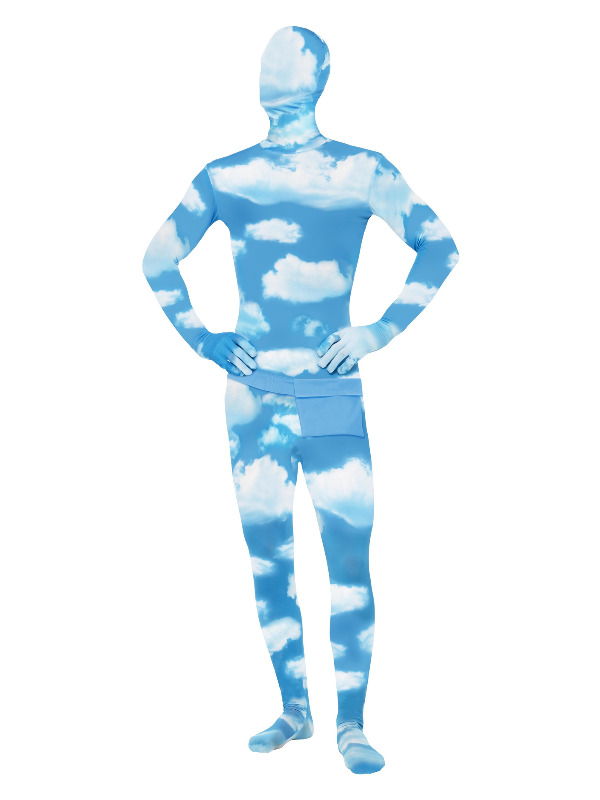 Second Skin Costume, Cloud Pattern, Blue & White
