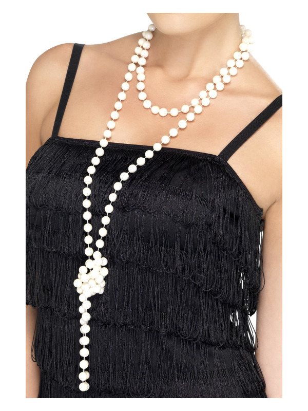 Pearl Necklace, White, 180cm / 71in  Long