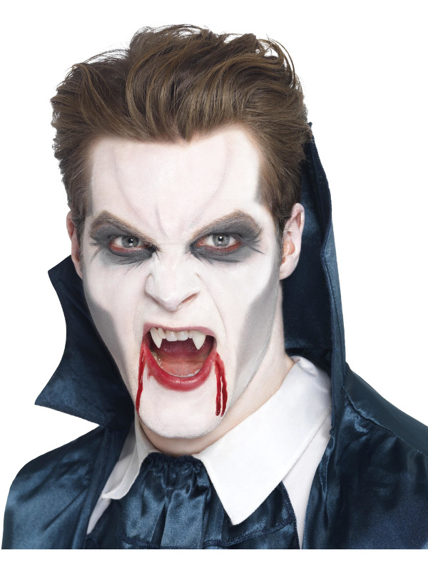 Smiffys Make-Up FX, Vampire Fangs, White, with Adhesive