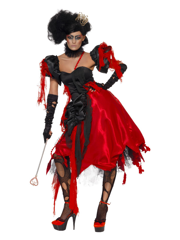 Queen Of Hearts Costume, Black & Red