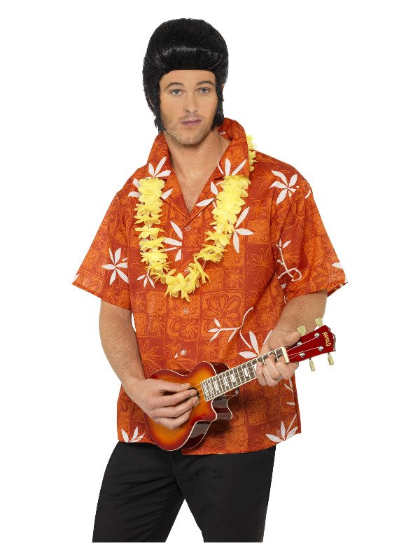 Elvis Blue Hawaii Shirt, Red