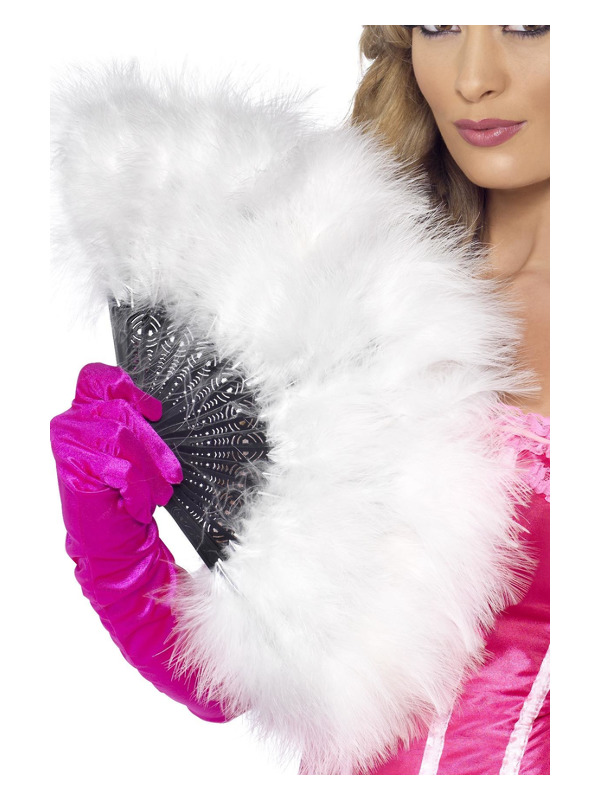 Marabou Fan, White