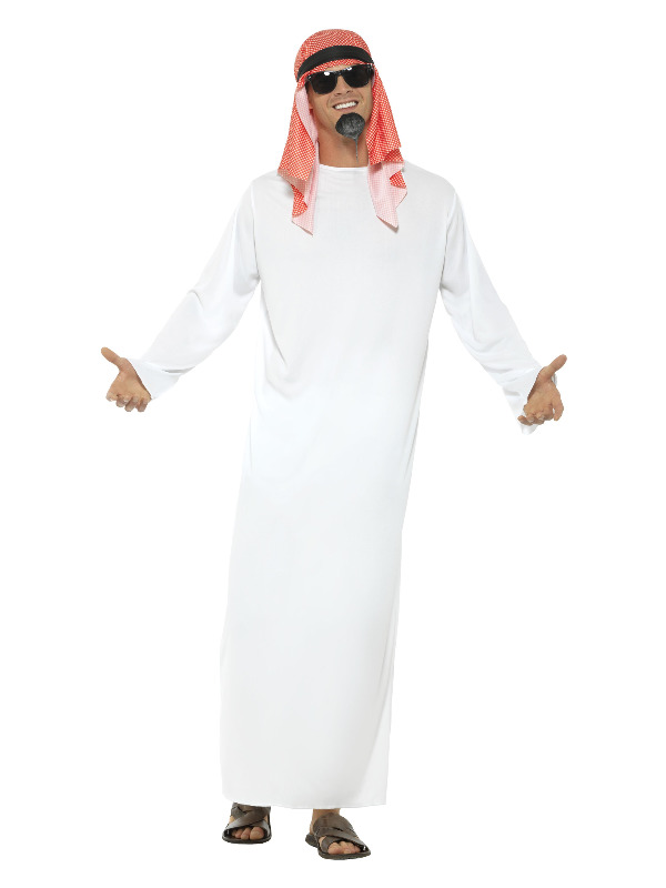 Fake Sheikh Costume, White