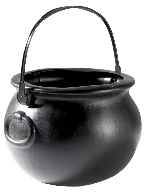 Cauldron, Black, 15cm High
