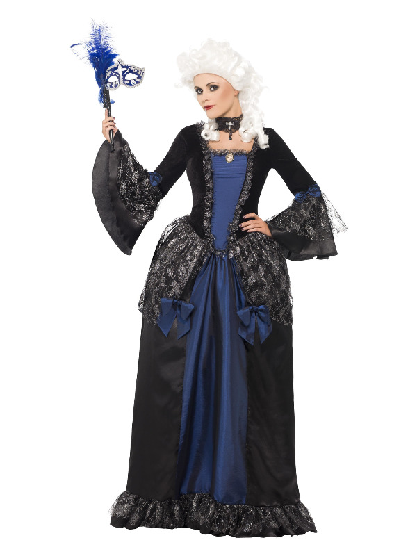 Baroque Beauty Masquerade Costume, Black