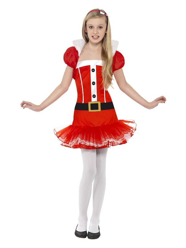 Little Miss Santa Costume, Red