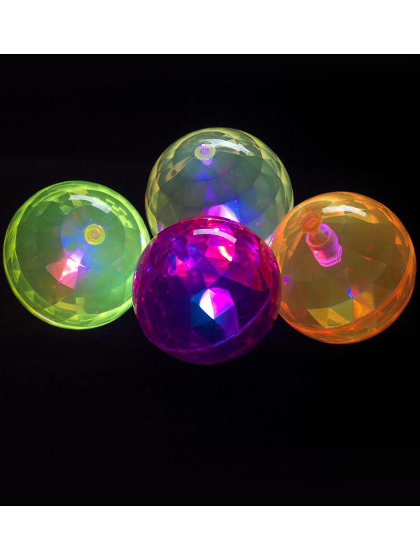 Air Ball, Flashing, Purple, Yellow and Pink, Assorted Colours, 6