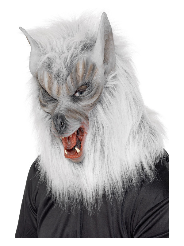 Wolf Mask, Grey, Overhead Latex