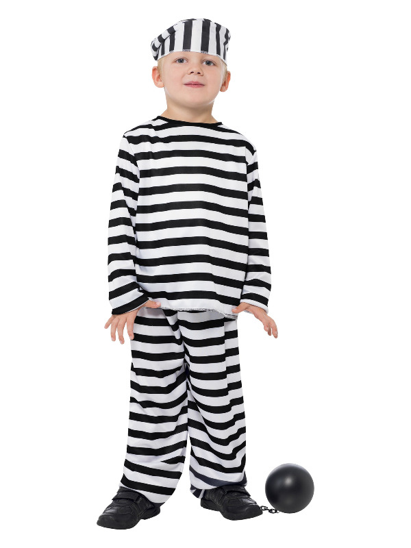 Prisoner Boy Costume, Black & White