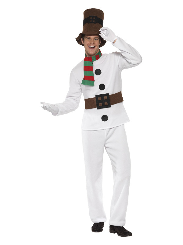 Mr Snowman Costume, White