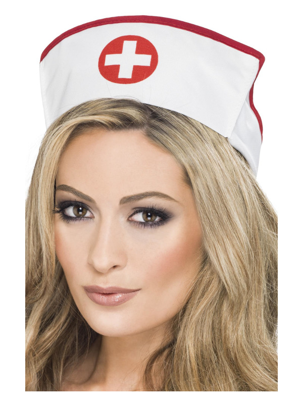 Nurse's Hat, Best Quality, White, Fabric with Elastic