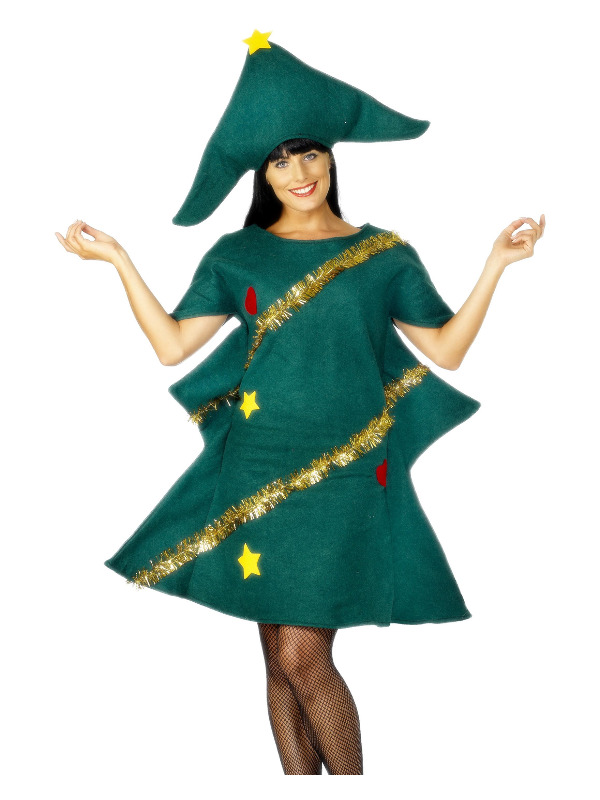 Christmas Tree Costume, Green, with Tunic & Hat