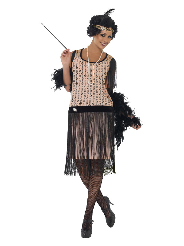 1920s Coco Flapper Costume, Pink