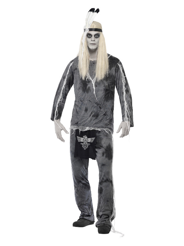 Ghost Town Indian Style Costume, Grey