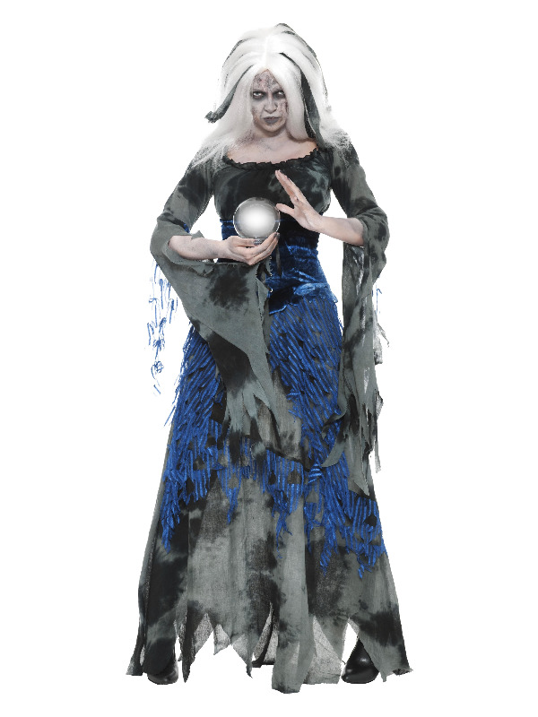 Sinful Soothsayer Costume, Blue & Black