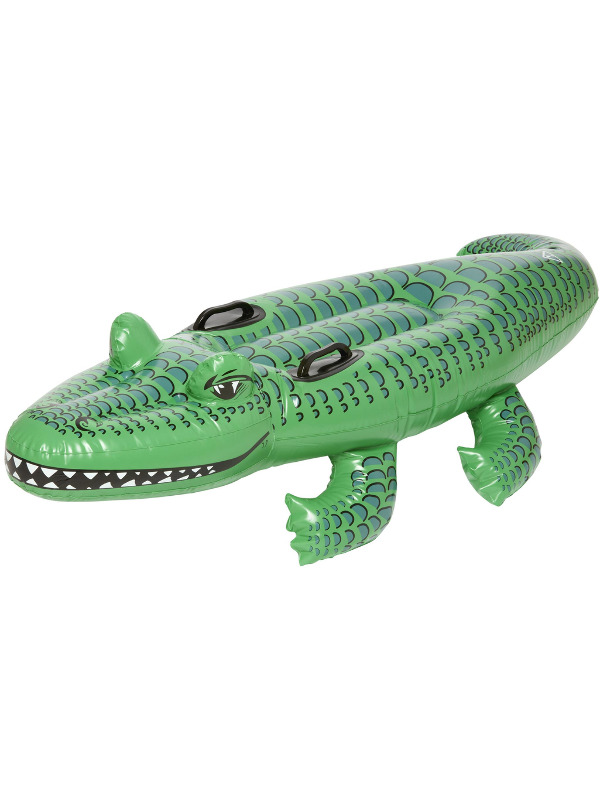 Crocodile, Green, Inflatable, Approx 140cm