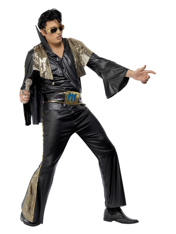 Elvis Costume, Black & Gold
