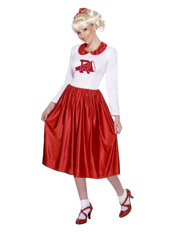 Grease Sandy Costume, Red & White, with Dress