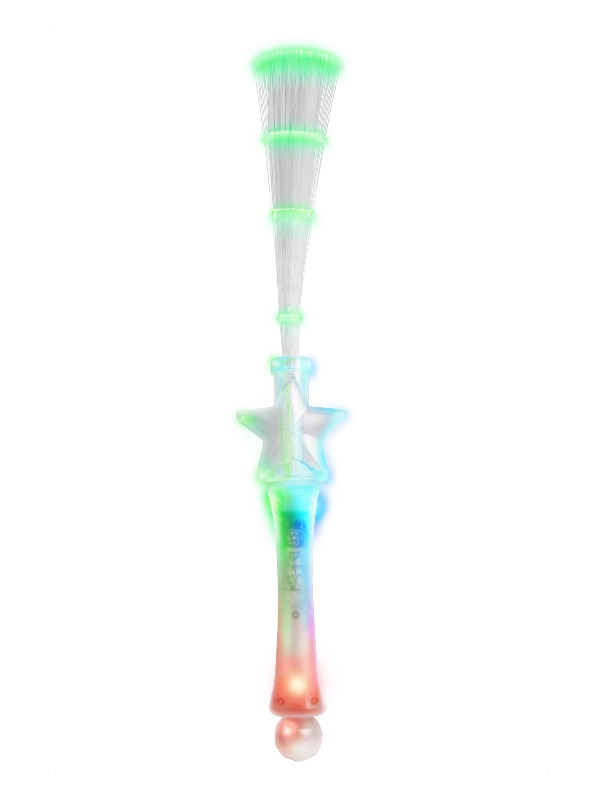 Light Up Fibre Optic Star Wand, Multi-Coloured, 40cm / 16in