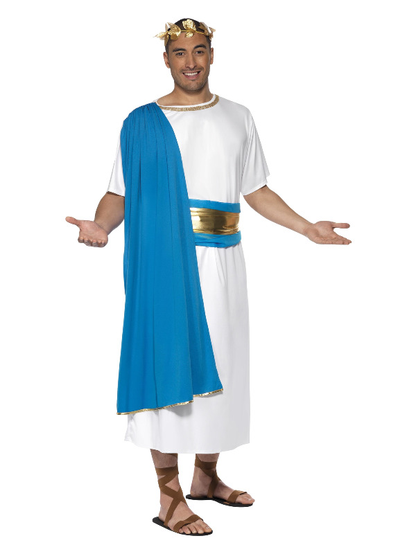 Roman Senator Costume, Blue & White