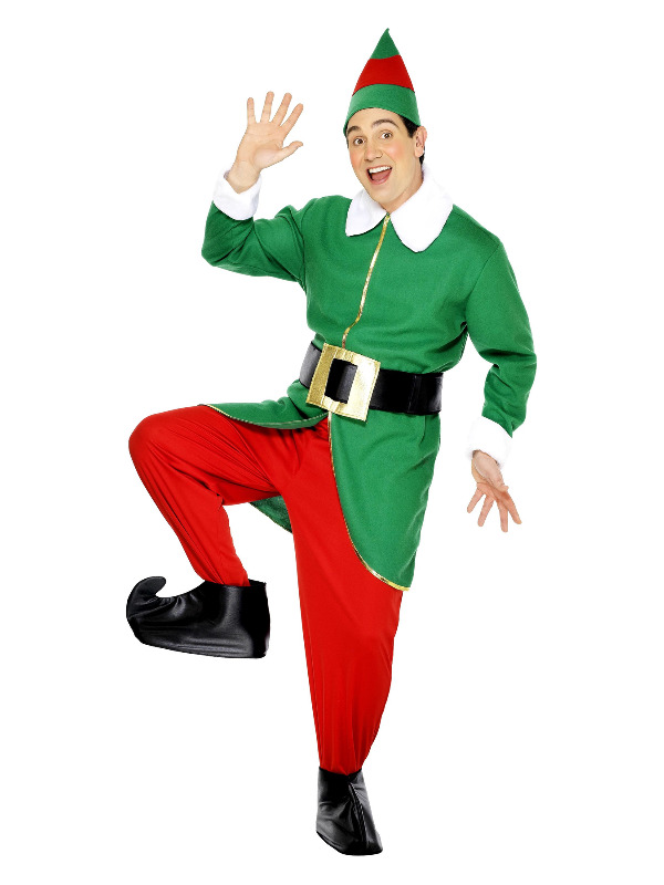 Elf Costume, Red & Green