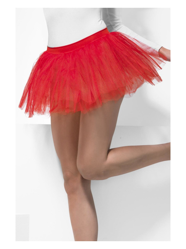 Tutu Underskirt, Red, 4 Layers, 30cm Long