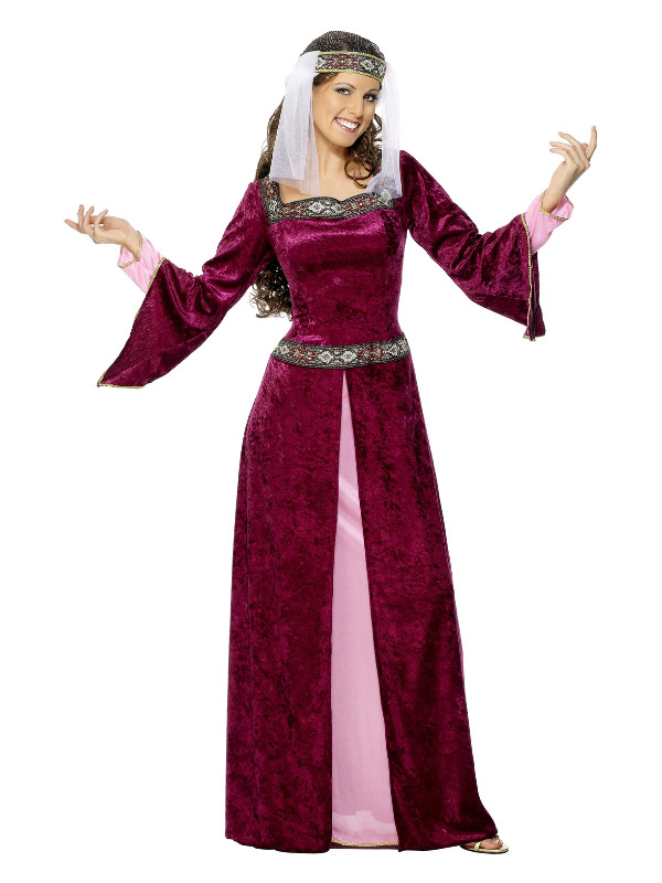 Maid Marion Costume, Burgundy