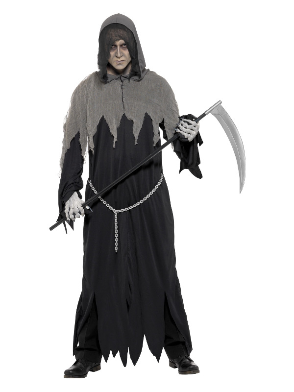 Grim Reaper Robe Costume, Black