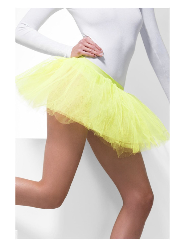 Tutu Underskirt, Neon Yellow, 4 Layers, 30cm Long