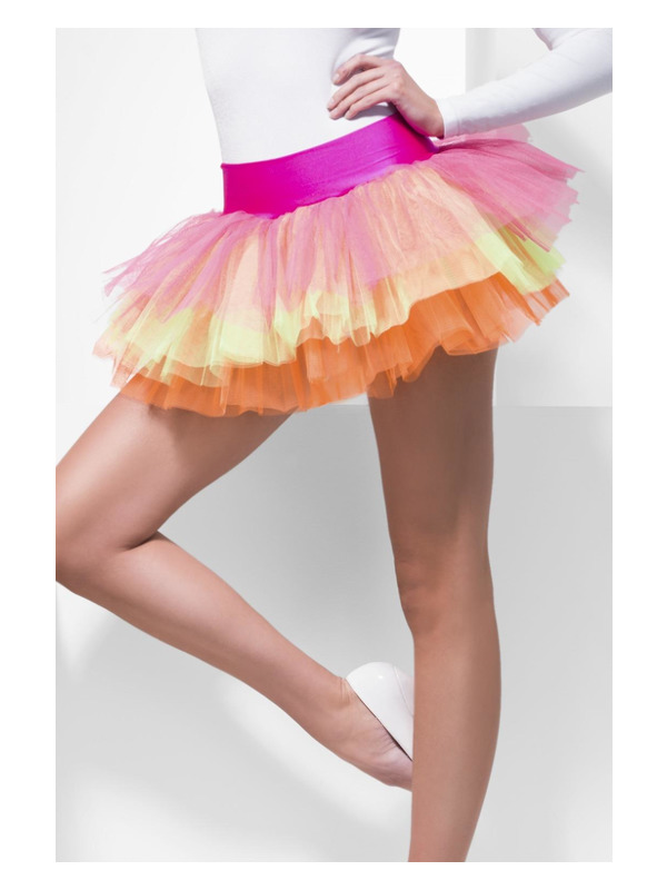 Tutu Underskirt, Multi-Coloured, Neon, Layered
