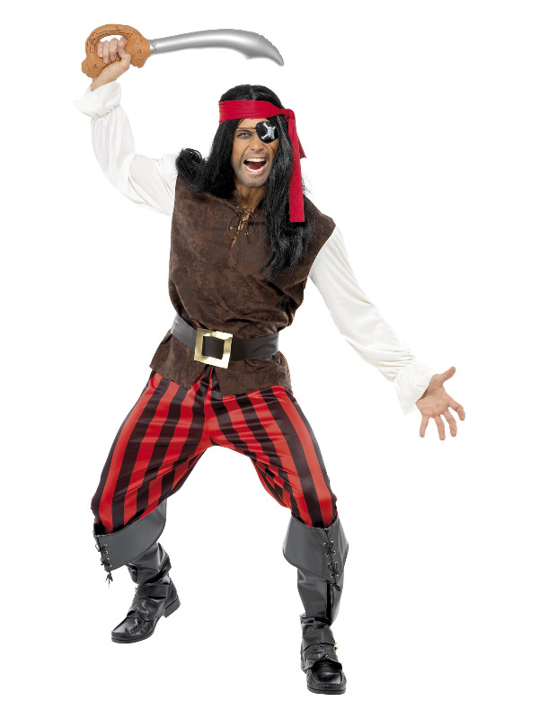 Pirate Ship Mate Costume, Brown