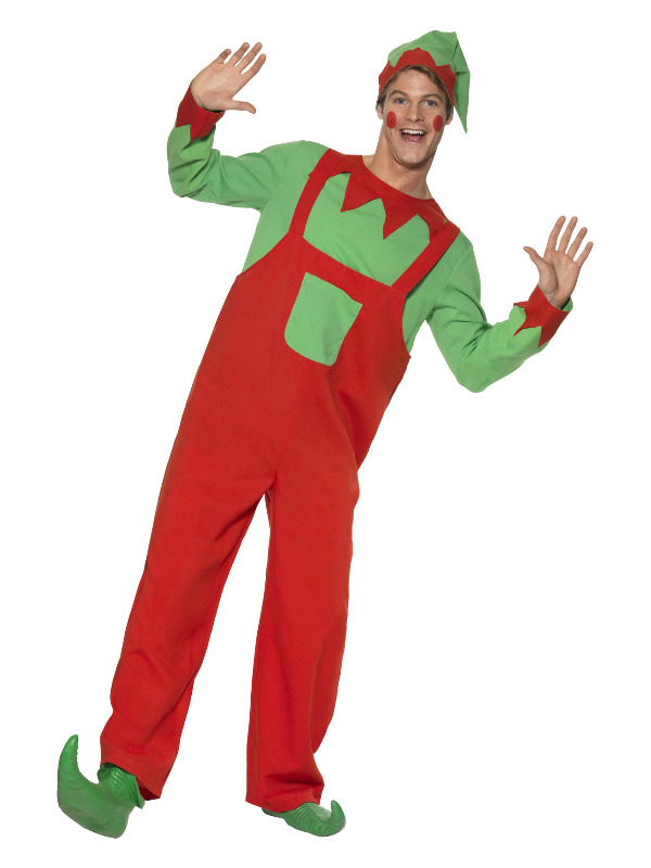 Workshop Elf Costume, Red